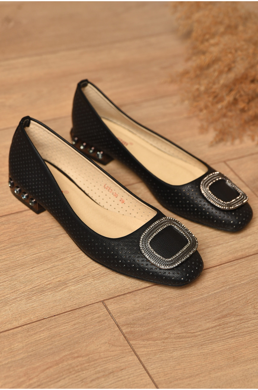 Балетки жіночі чорного кольору 273-30 182365