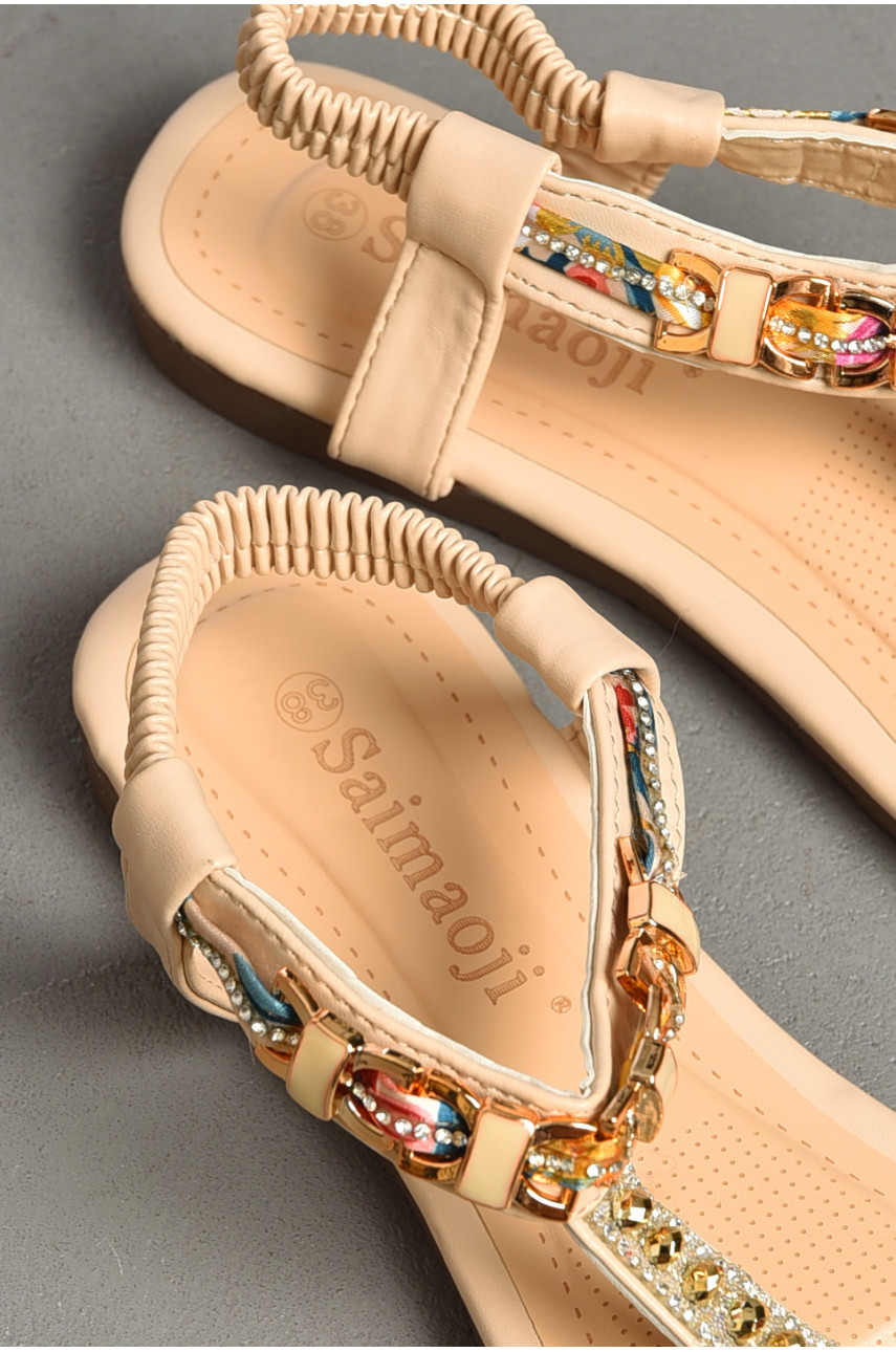 Босоножки женские бежевого цвета а3-2 182520 Босоножки женские бежевого цвета а3-2 182520