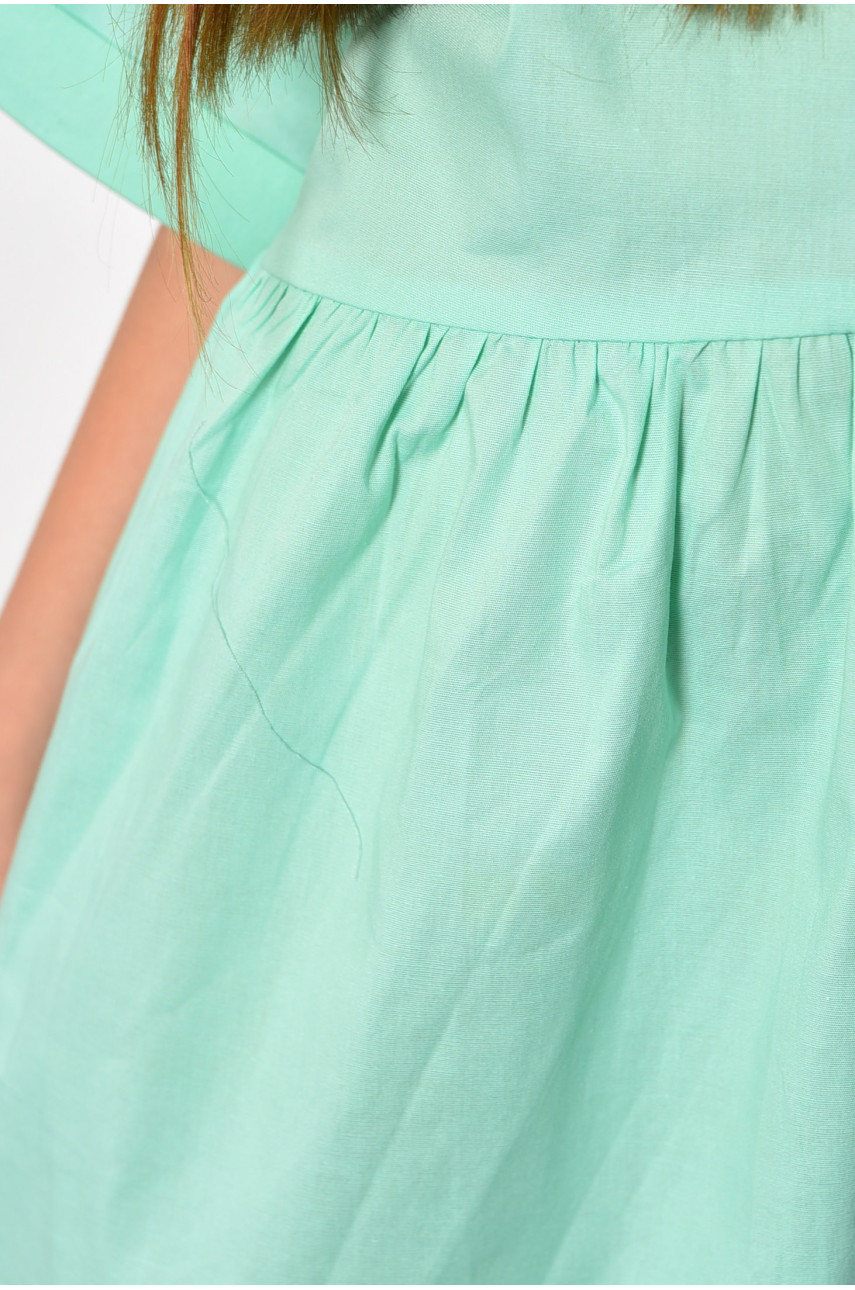 Платье детское для девочки мятного цвета 055 182524