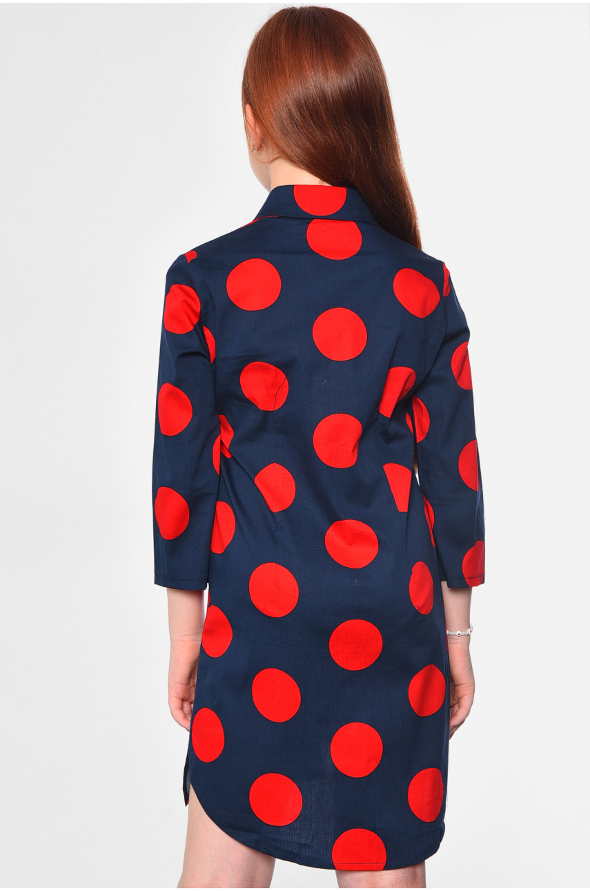 Платье детское для девочки темно-синего цвета 182531