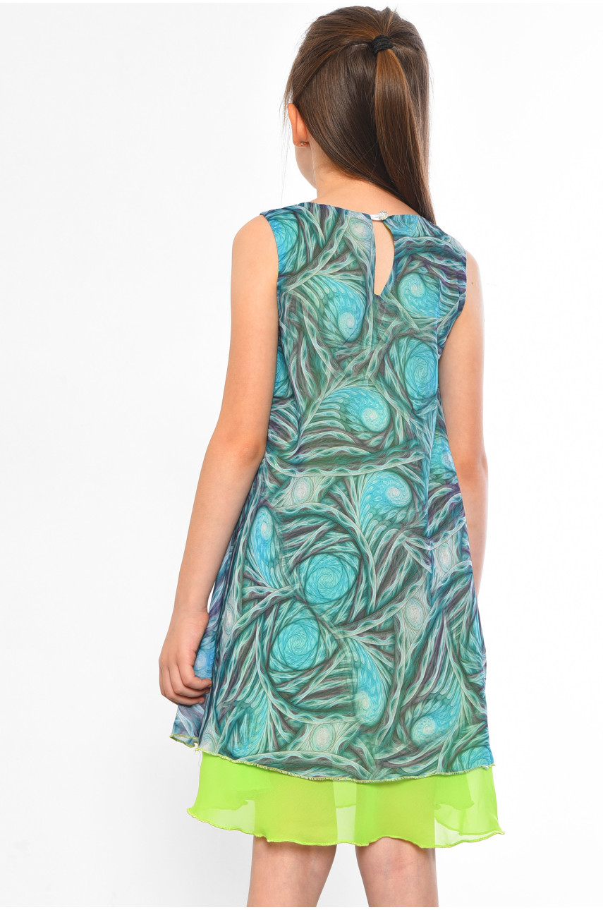 Сукня дитяча для дівчинки зеленого кольору 182539