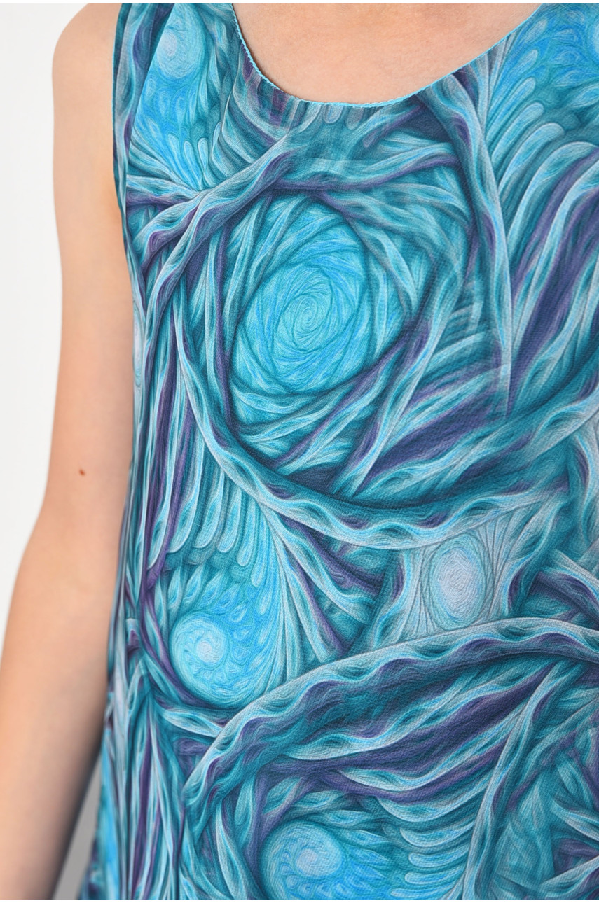 Сукня дитяча для дівчинки блакитного кольору 182541 Сукня дитяча для дівчинки блакитного кольору 182541