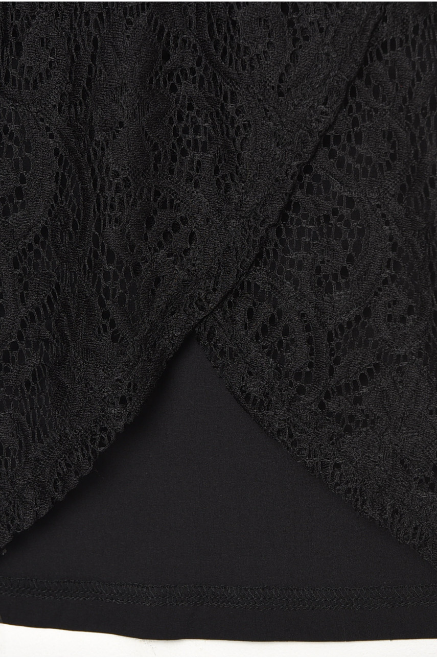 Майка детская для девочки черного цвета 182546 Майка детская для девочки черного цвета 182546