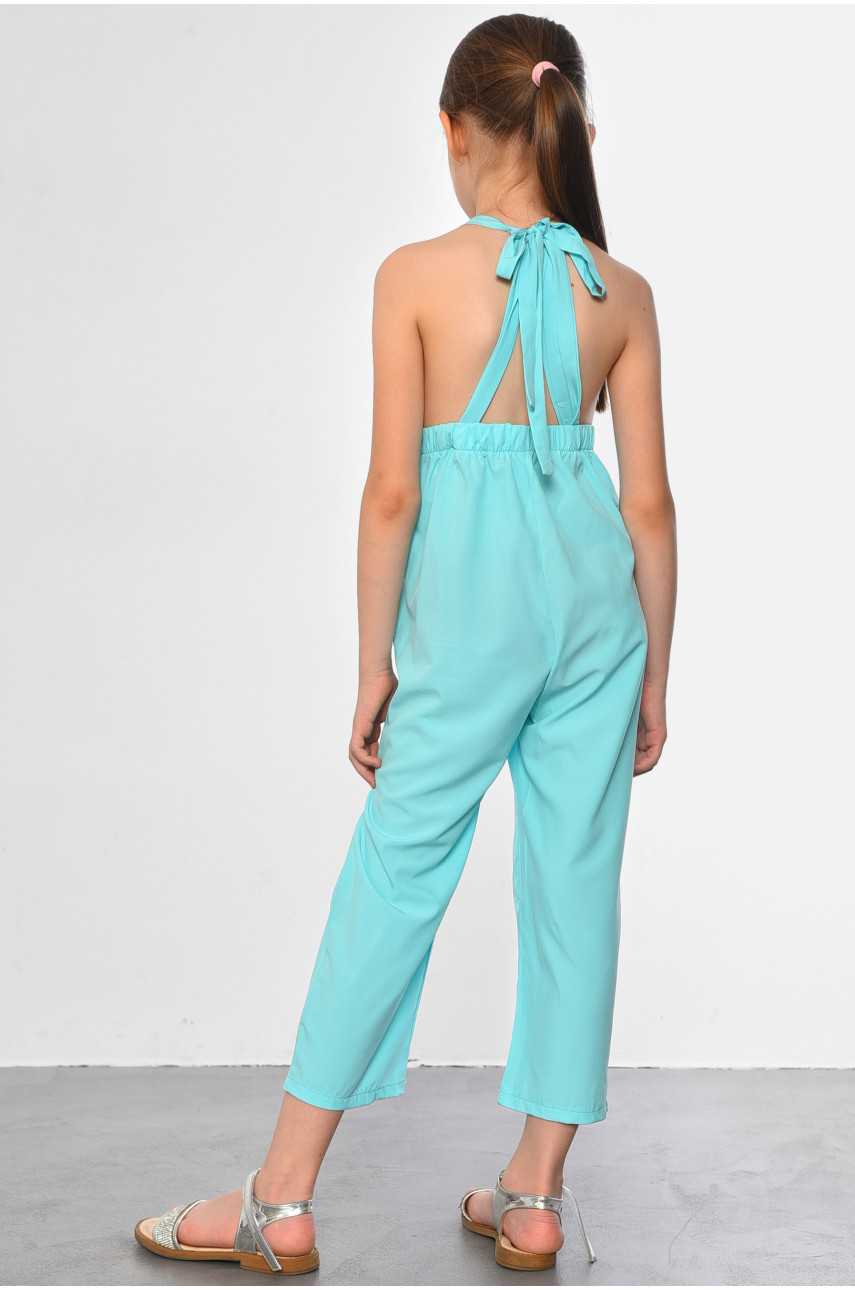 Комбинезон детский для девочки голубого цвета 182575