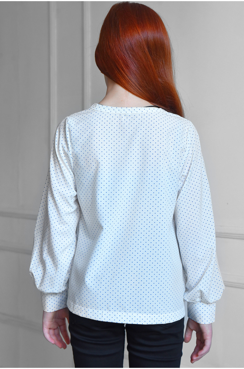 Блуза подростковая для девочки белого цвета 182636