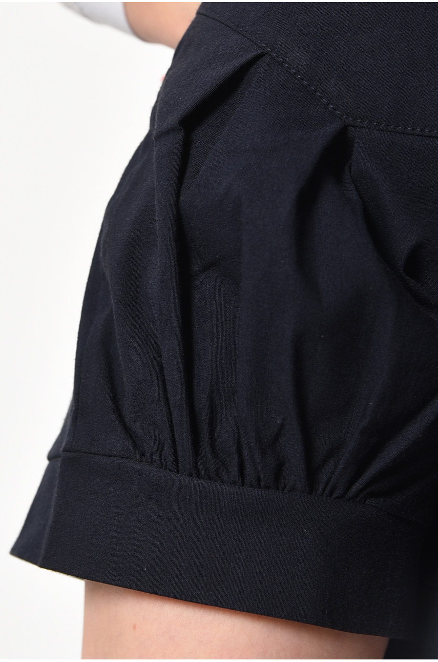 Шорты детские для девочки темно-синего цвета 182751