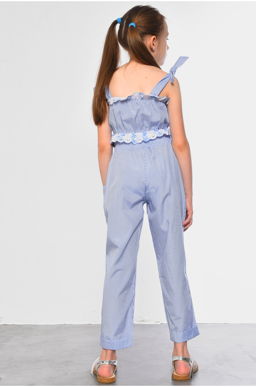 Костюм дитячий для дівчинки блакитного кольору 182757