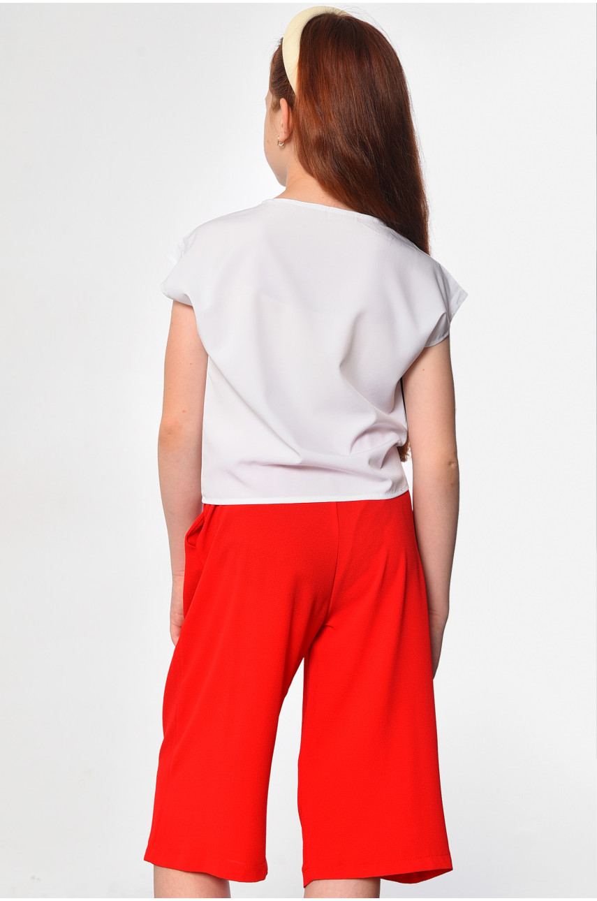 Костюм детский для девочки красного цвета 182794