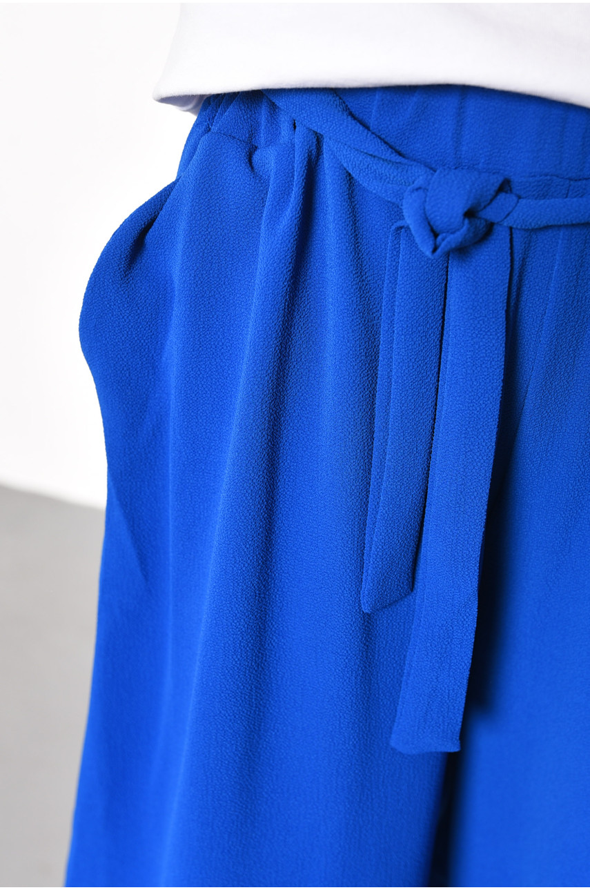 Штани дитячі для дівчинки синього кольору 182801