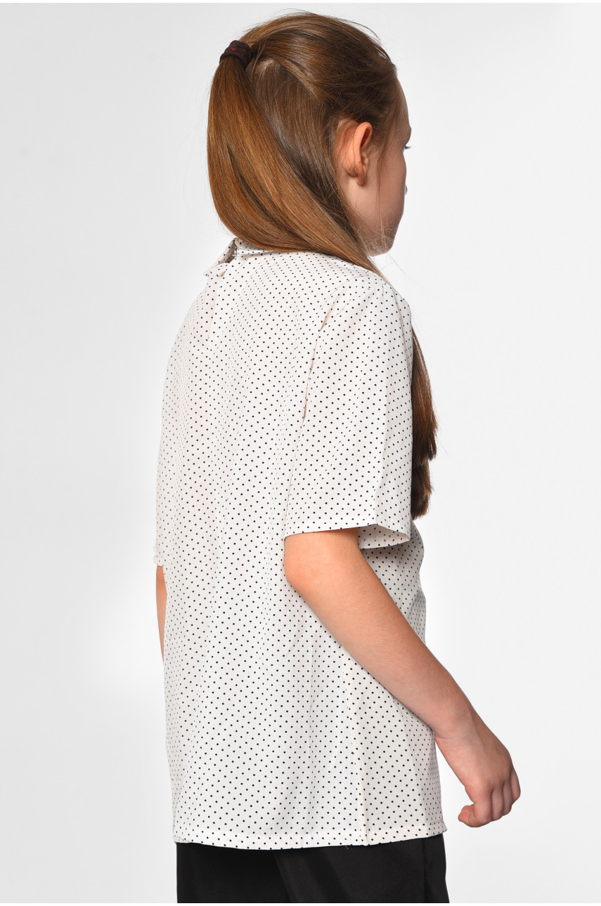 Блуза дитяча для дівчинки білого кольору 182862