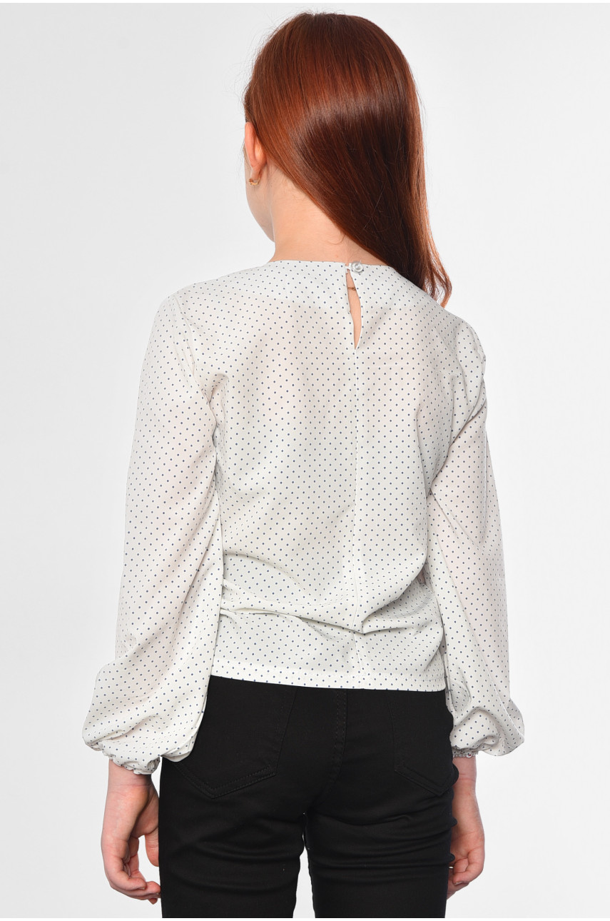 Блуза подростковая для девочки белого цвета 182879