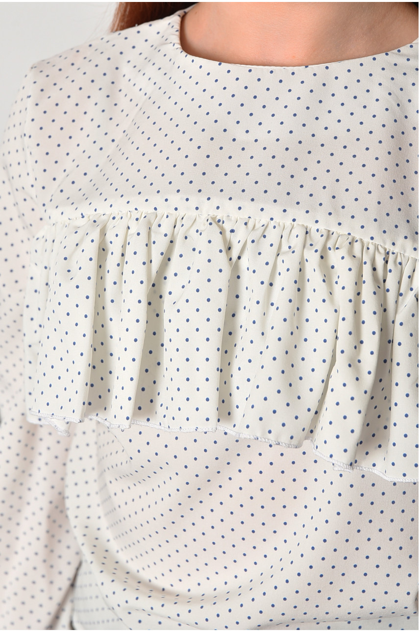 Блуза подростковая для девочки белого цвета 182879