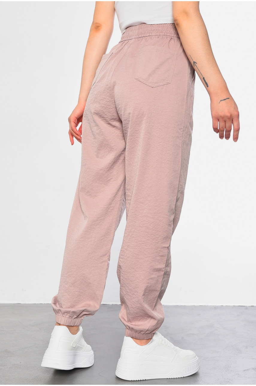 Штаны женские однотонные сиреневого цвета 9500 182932