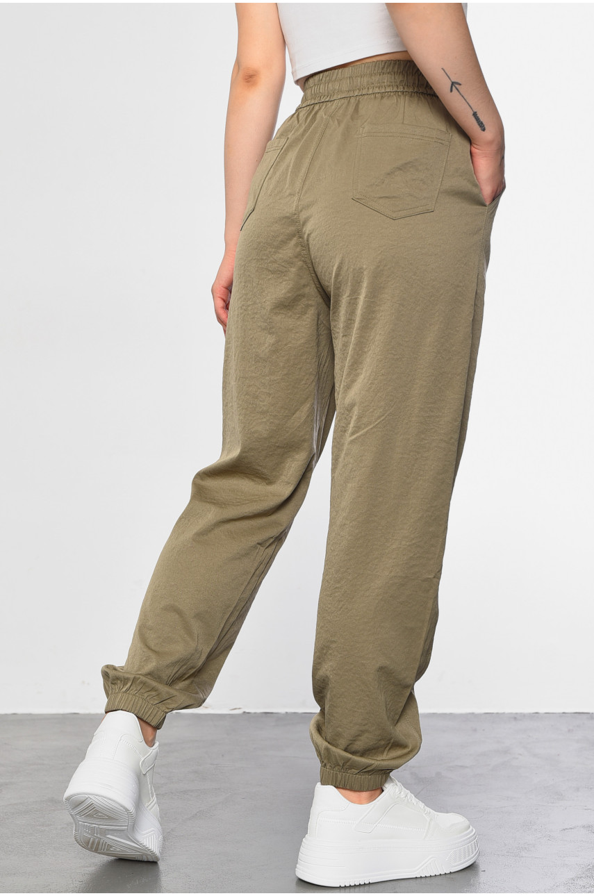 Штаны женские однотонные серого цвета 9500 182936