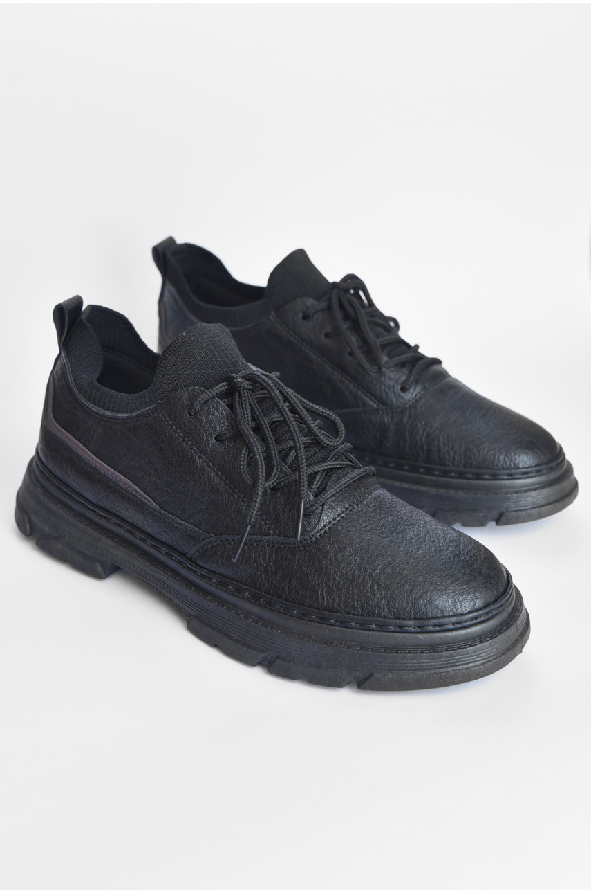 Туфли мужские черного цвета Т17 183014 Туфли мужские черного цвета Т17 183014