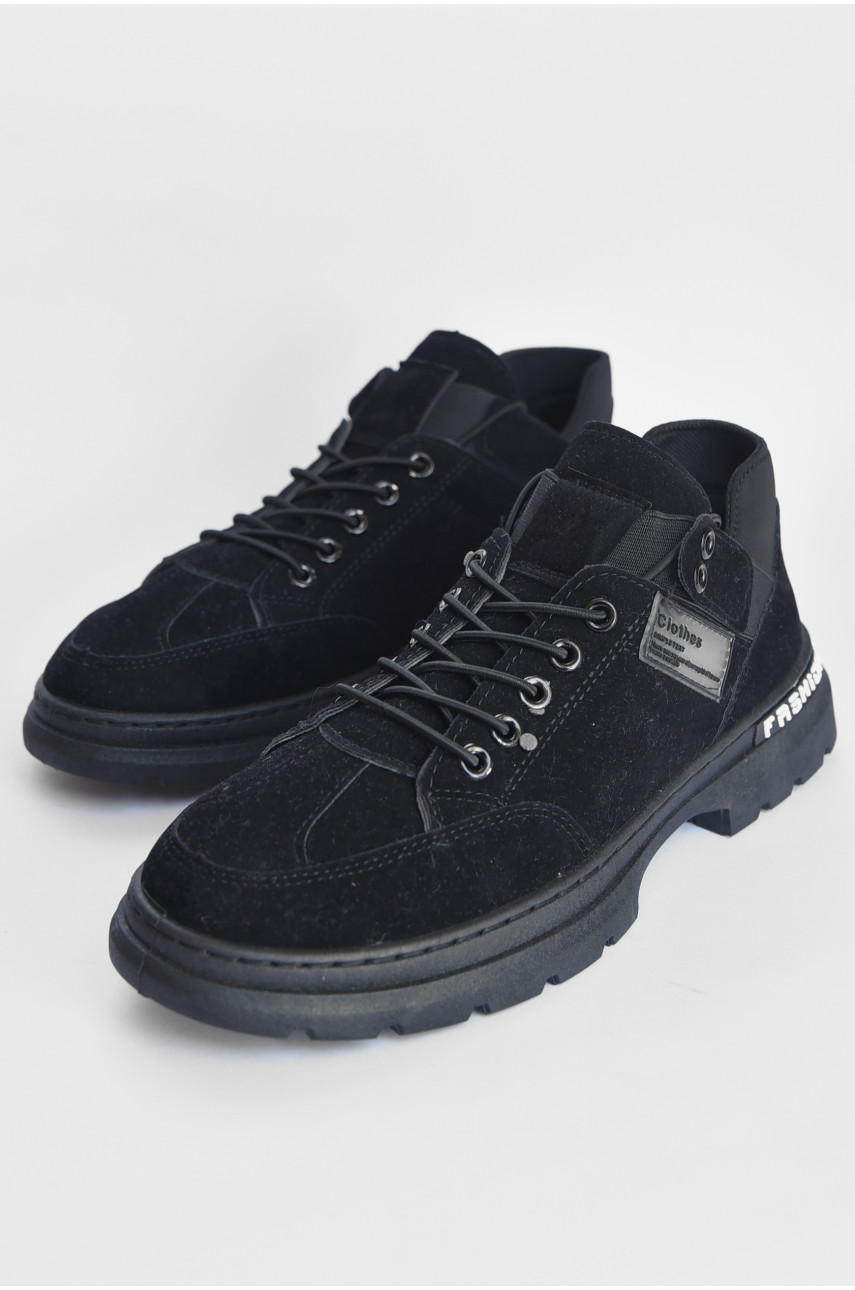 Туфли мужские черного цвета Т15 183016 Туфли мужские черного цвета Т15 183016