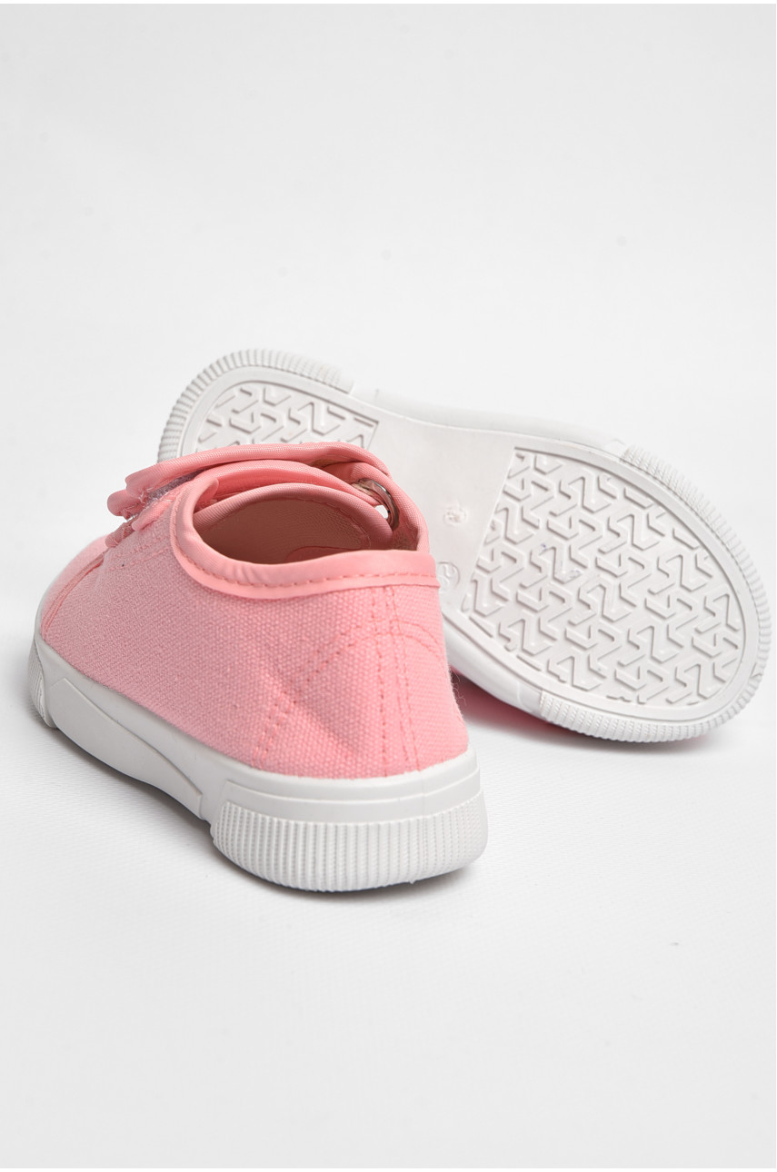 Мокасини дитячі світло-рожевого кольору на липучці ХНВ-5 183109