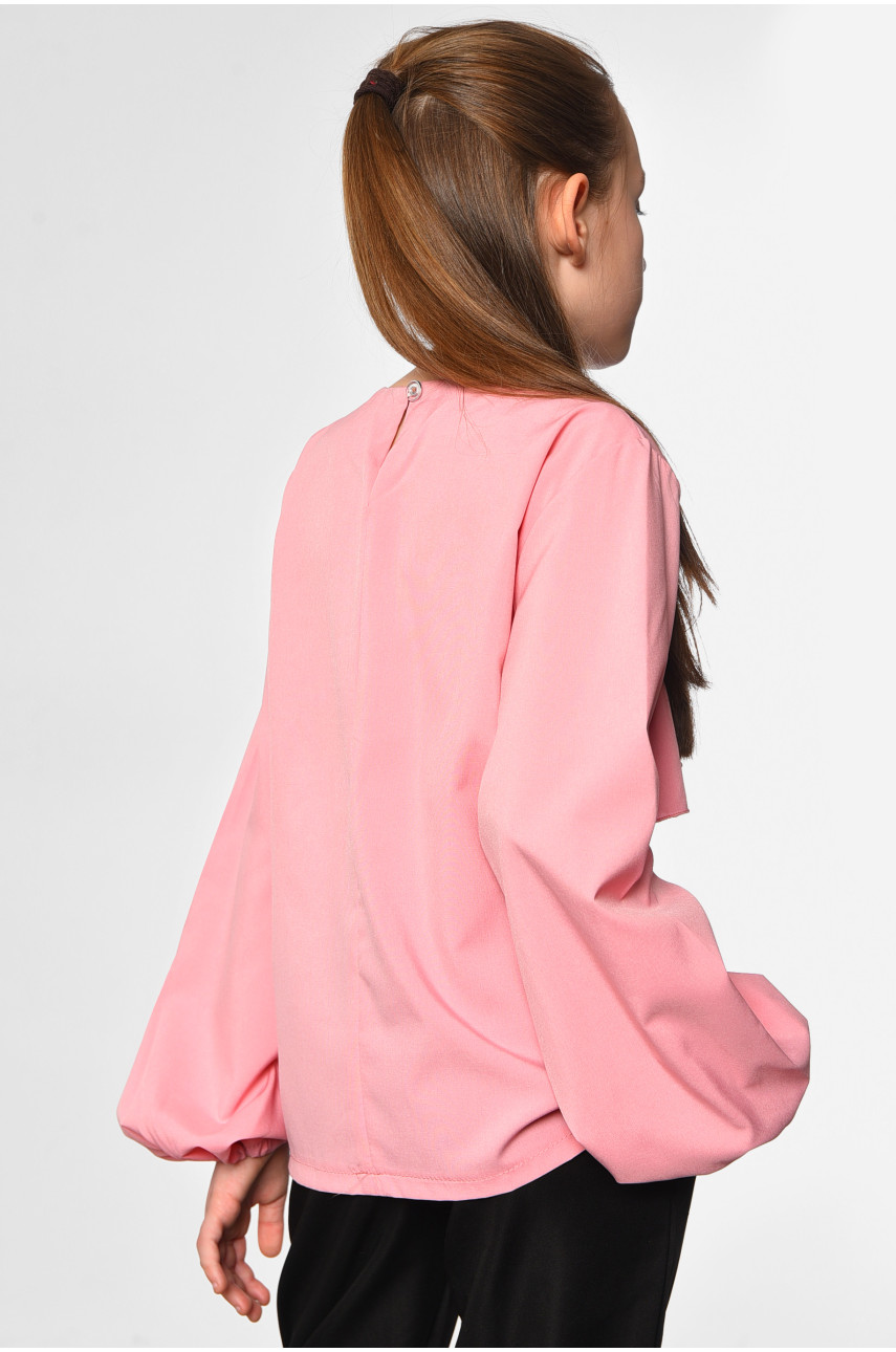 Блуза підліткова для дівчинки рожевого кольору 183154