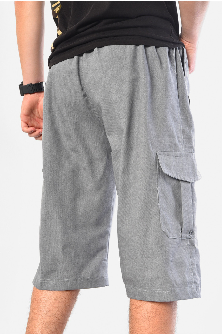 Бриджи мужские серого цвета 2102 183167 Бриджи мужские серого цвета 2102 183167