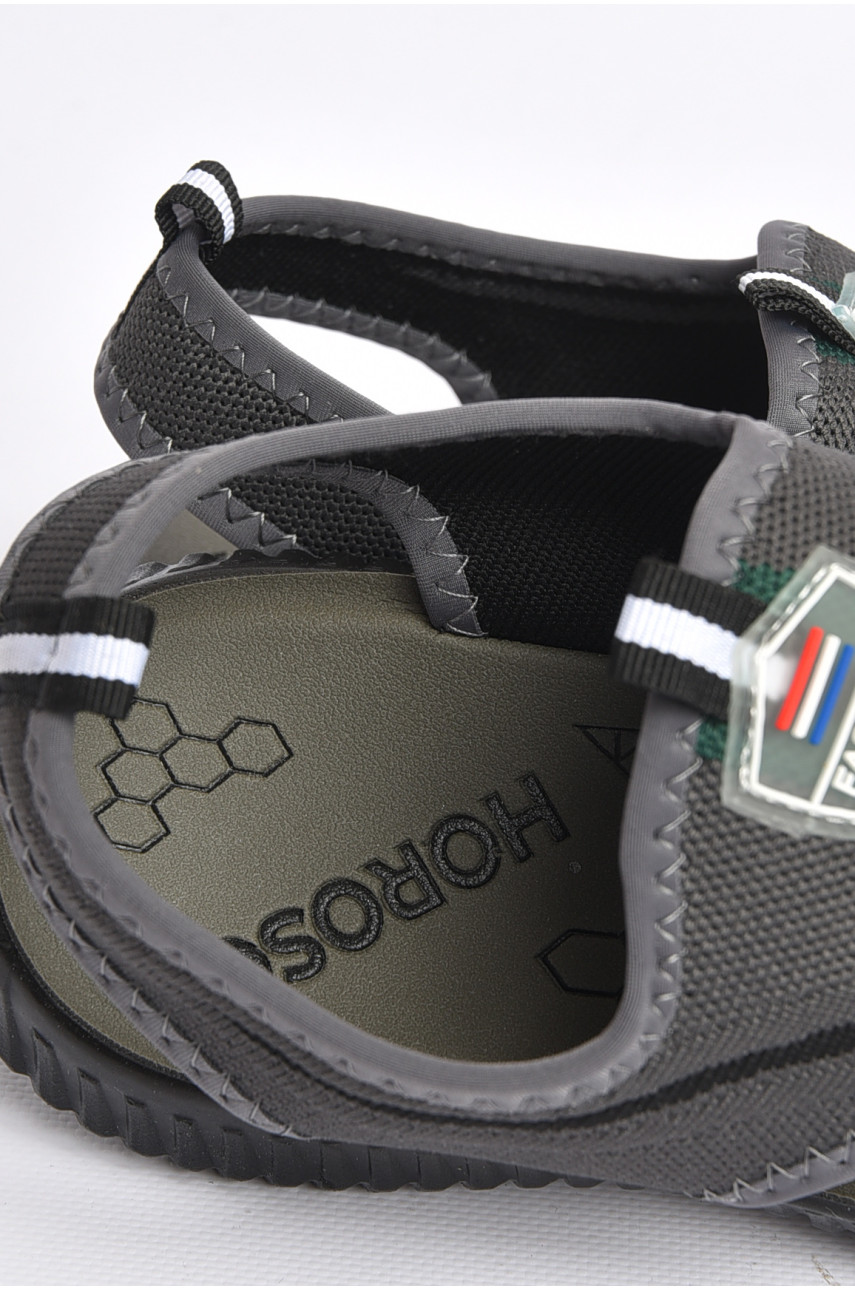 Сандалі чоловічі темно-сірого кольору 026-3 183196