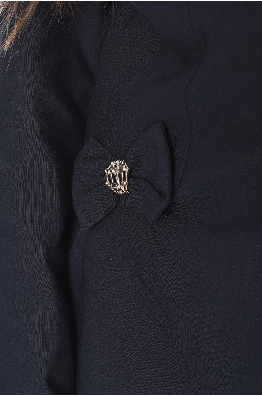 Піджак дитячий для дівчинки темно-синього кольору 183246