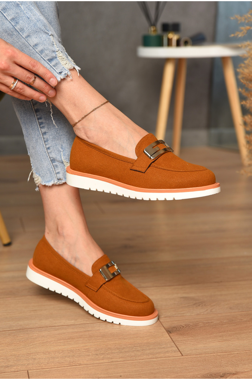 Лофери жіночі коричневого кольору а73-4 183332