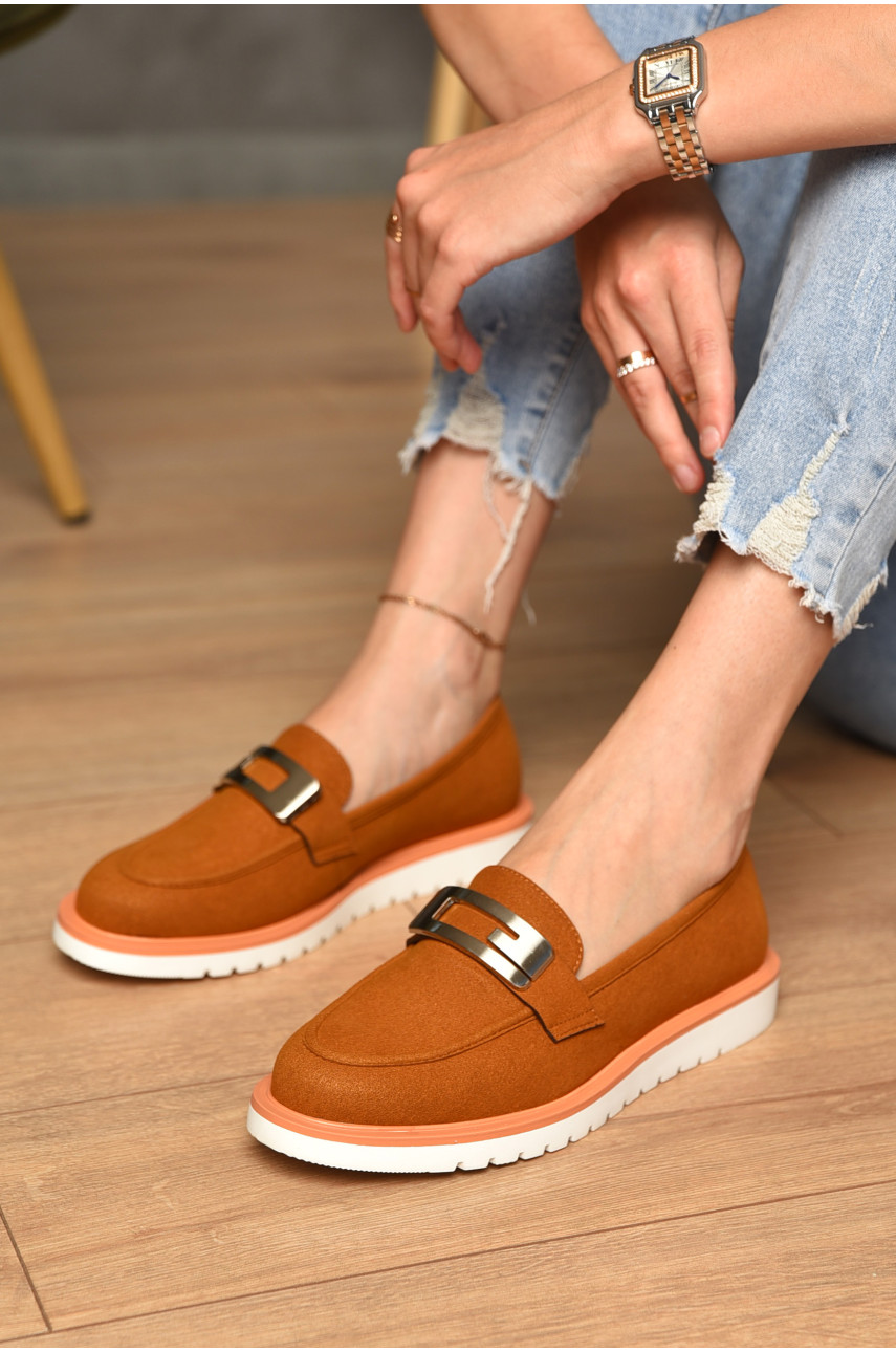 Лофери жіночі коричневого кольору а73-4 183332