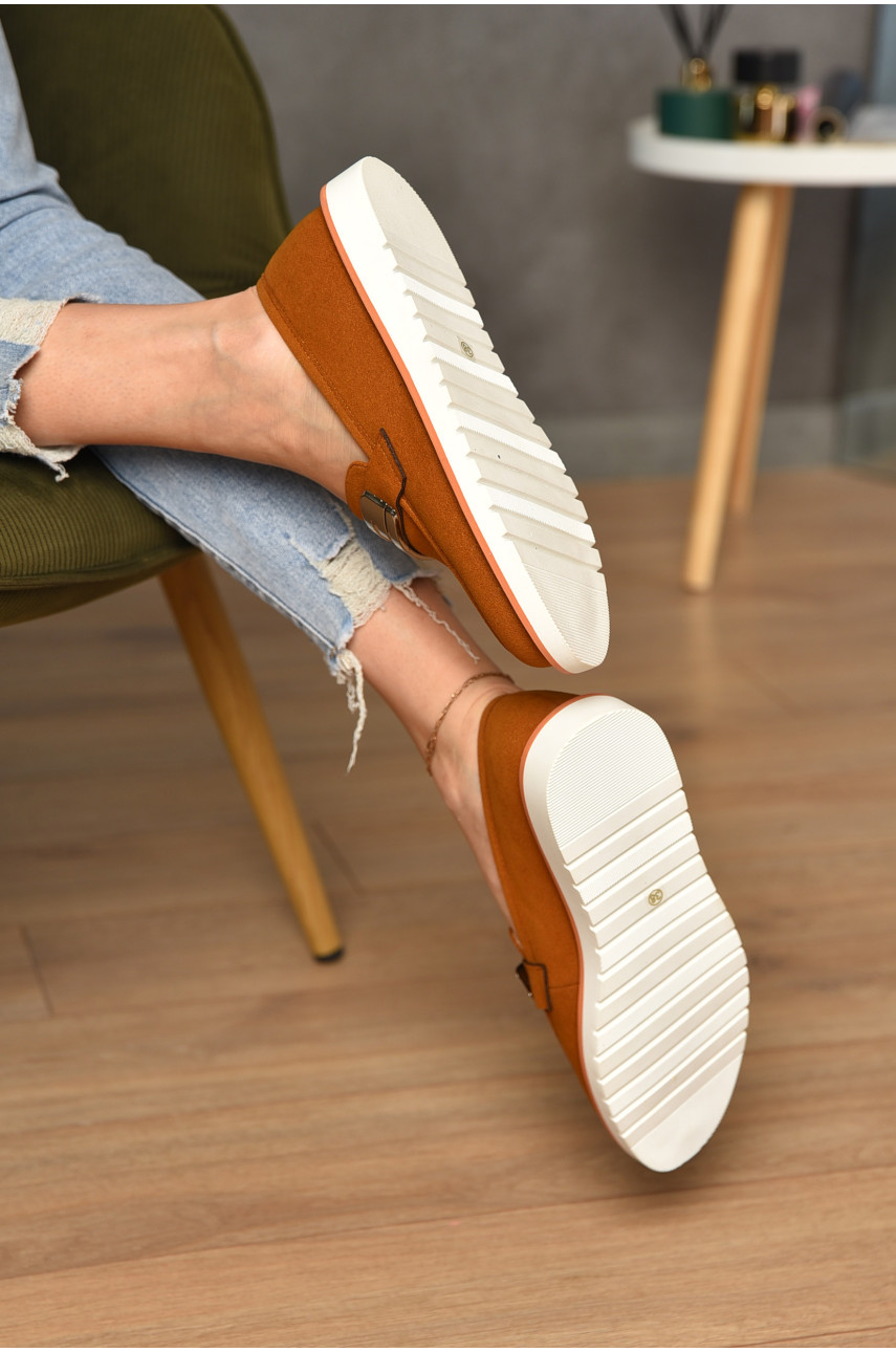 Лофери жіночі коричневого кольору а73-4 183332