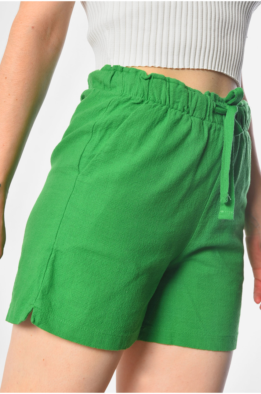 Шорты женские зеленого цвета 12 183366 Шорты женские зеленого цвета 12 183366