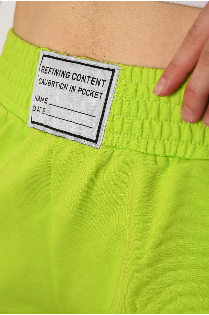 Шорти жіночі салатового кольору 16 183370 Шорти жіночі салатового кольору 16 183370