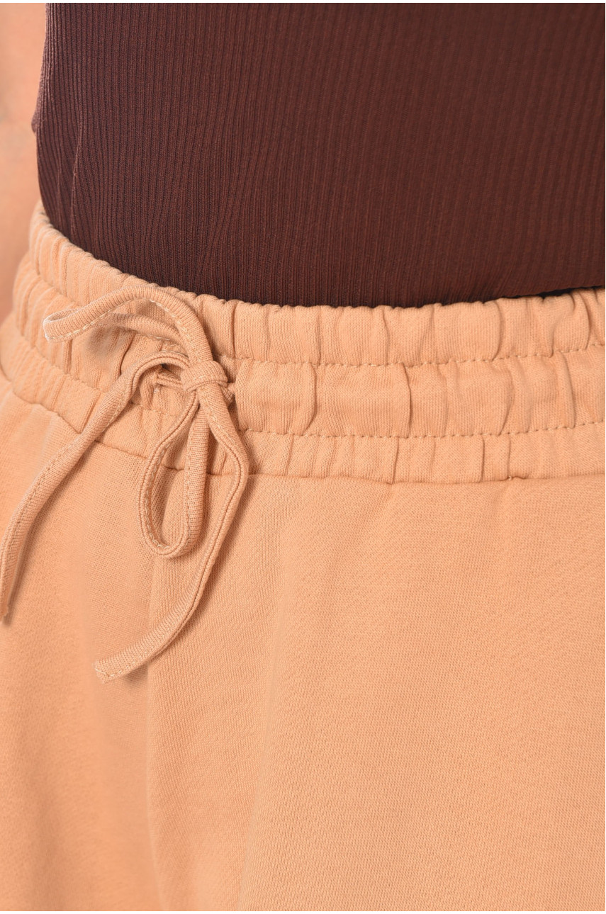 Шорты женские бежевого цвета 18 183372 Шорты женские бежевого цвета 18 183372