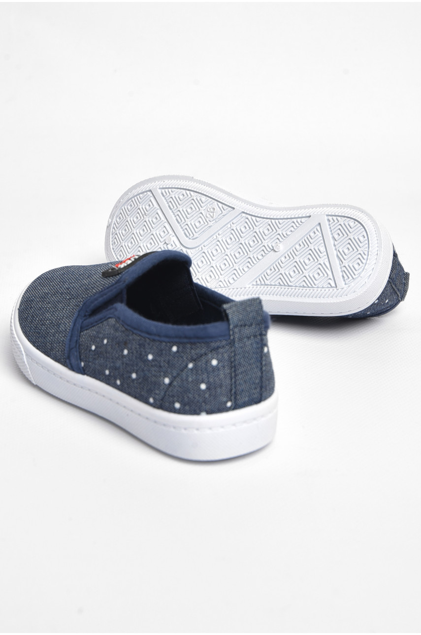 Мокасини дитячі для хлопчика темно-синього кольору с50 183449