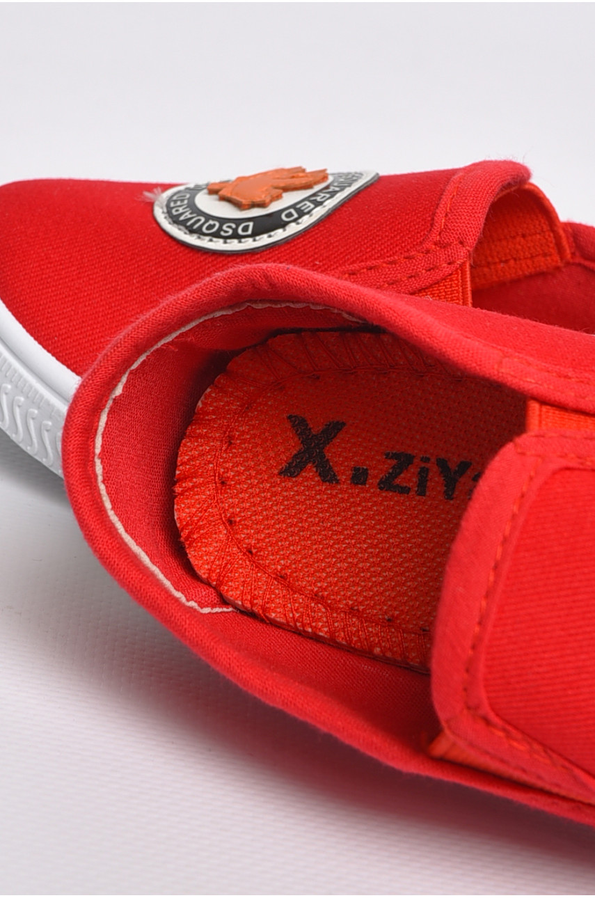 Мокасины детские для девочки красного цвета с24 183453 Мокасины детские для девочки красного цвета с24 183453