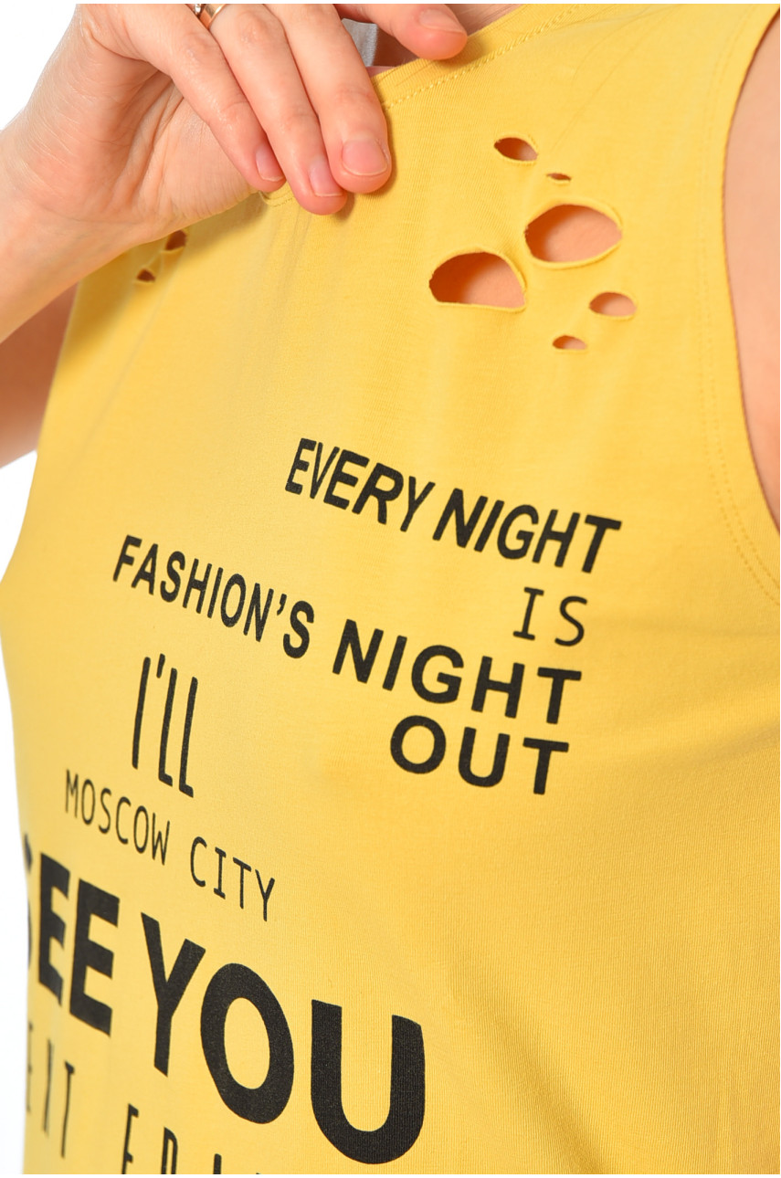 Туніка жіноча жовтого кольору 0554 183457 Туніка жіноча жовтого кольору 0554 183457