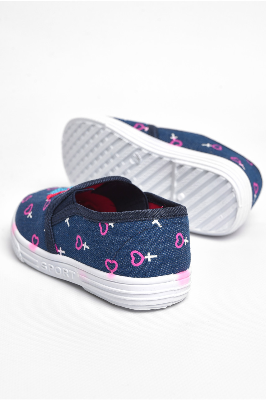 Мокасини дитячі для хлопчика темно-синього кольору с22 183459
