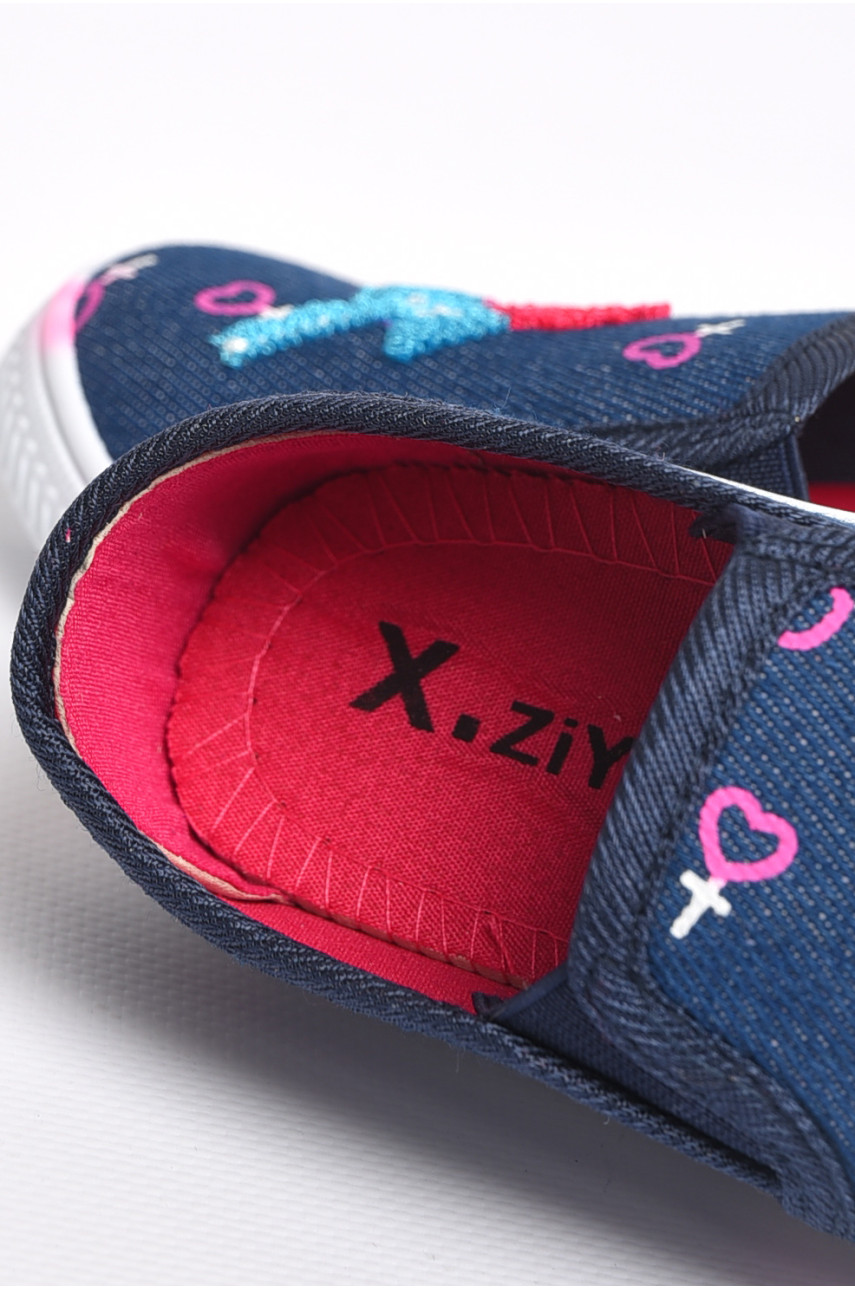 Мокасини дитячі для хлопчика темно-синього кольору с22 183459