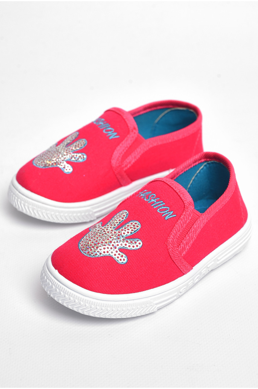 Мокасини дитячі для дівчинки червоного кольору с23 183460