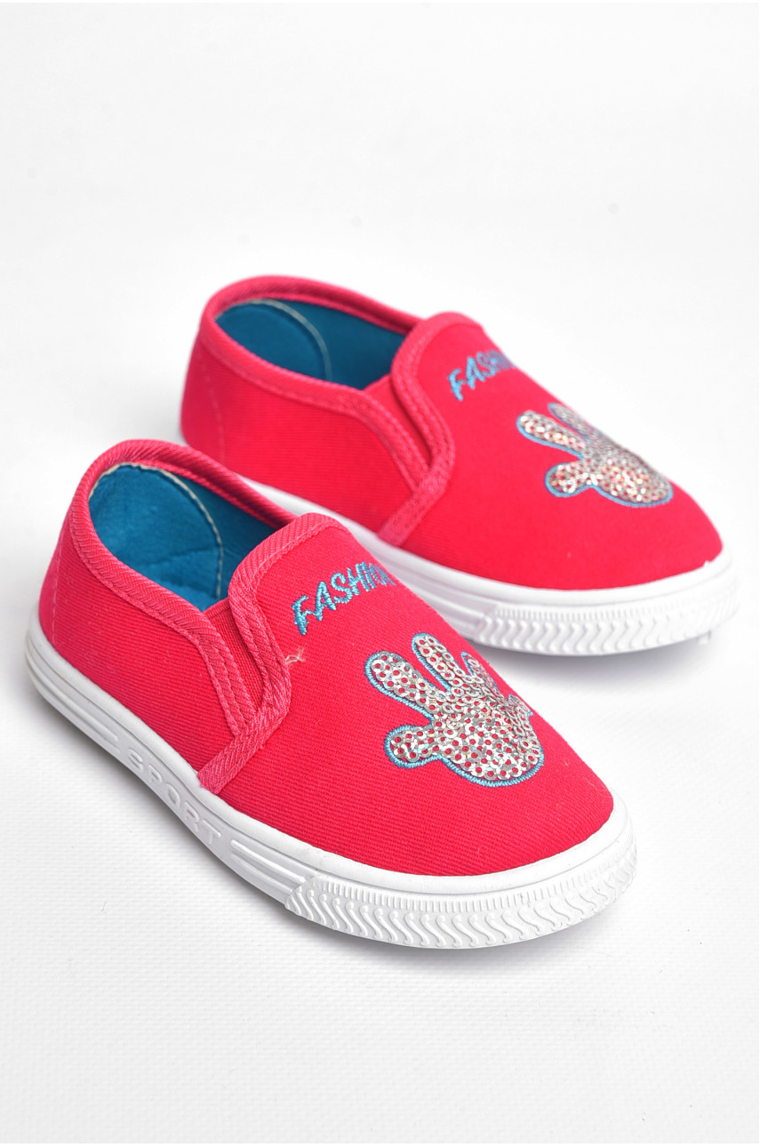 Мокасини дитячі для дівчинки червоного кольору с23 183460
