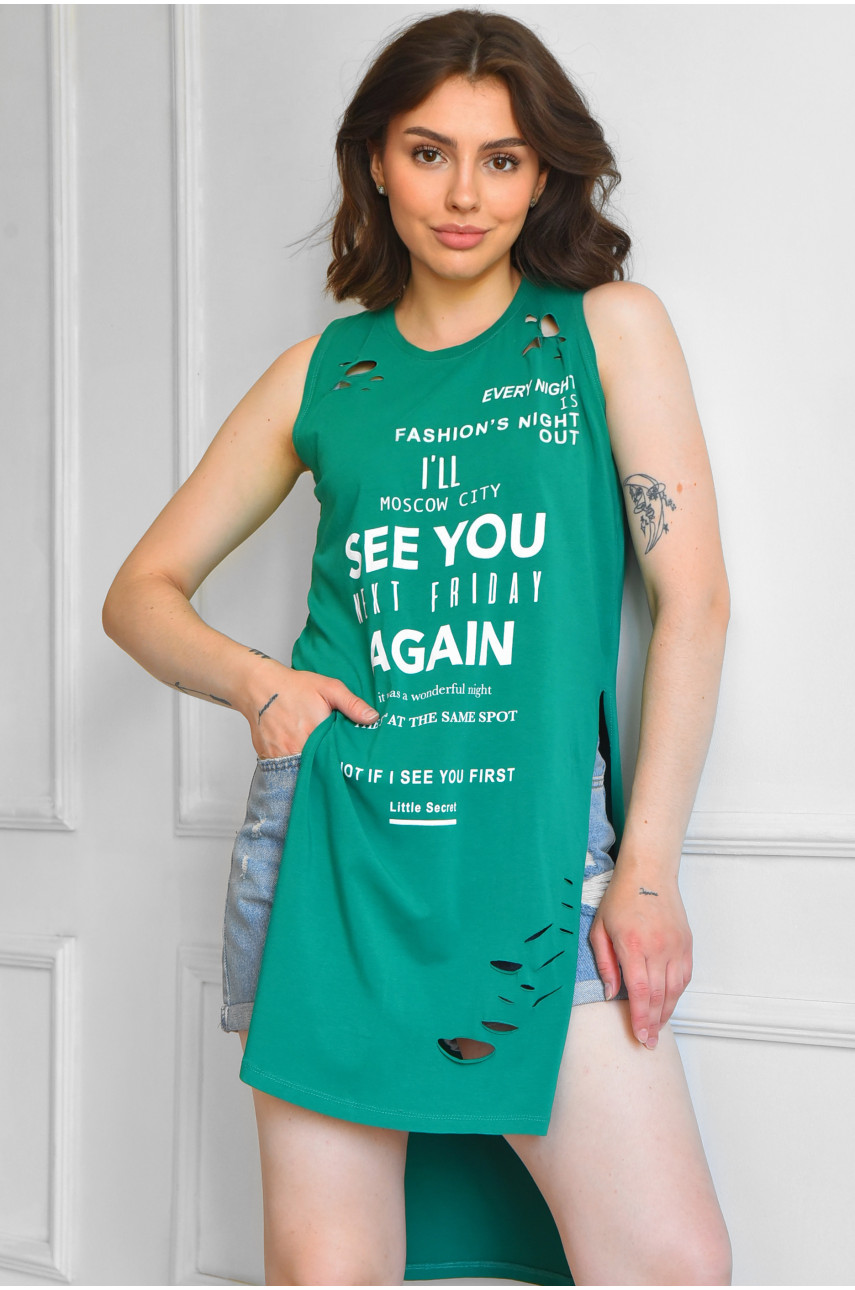 Туніка жіноча зеленого кольору 0554 183463 Туніка жіноча зеленого кольору 0554 183463