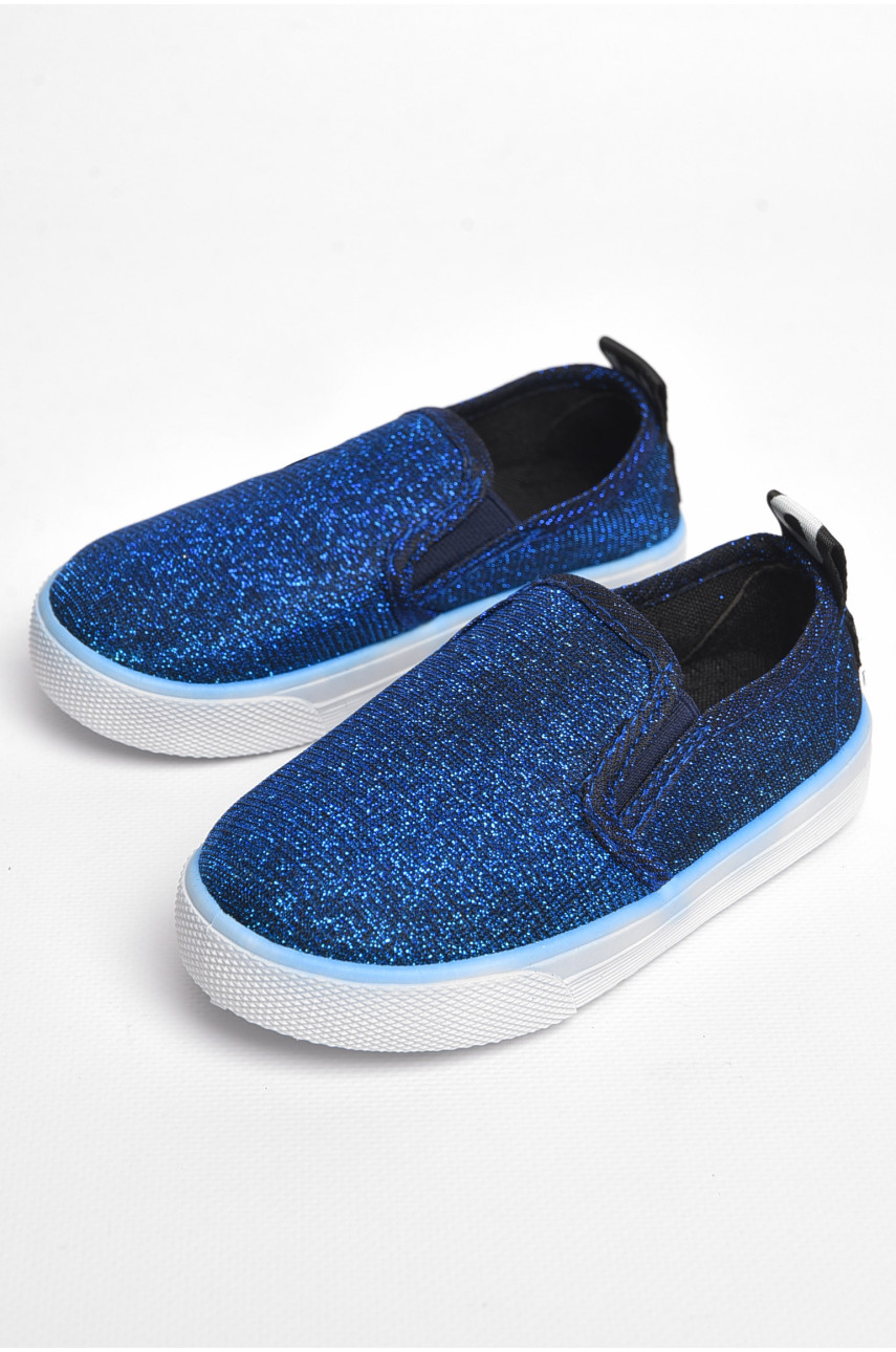 Мокасини дитячі синього кольору в70 183464