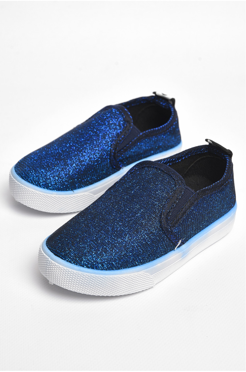 Мокасини дитячі синього кольору в70 183466