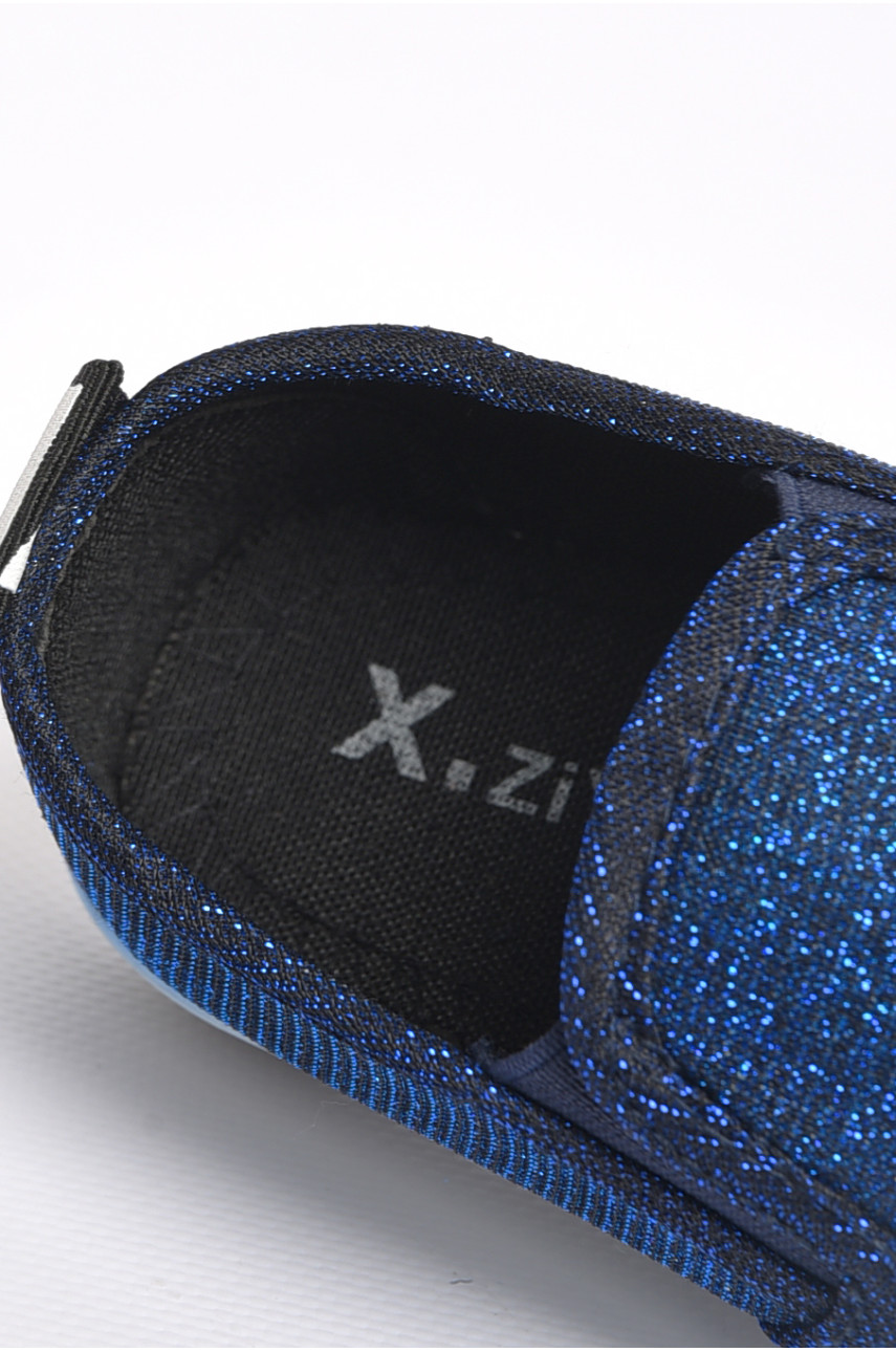 Мокасини дитячі синього кольору в70 183466