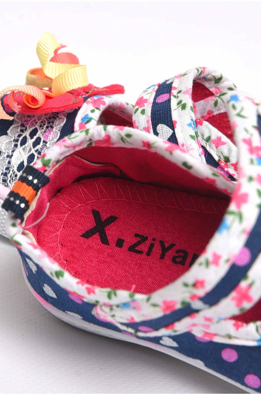 Мокасини дитячі для дівчинки темно-синього кольору т1 183477