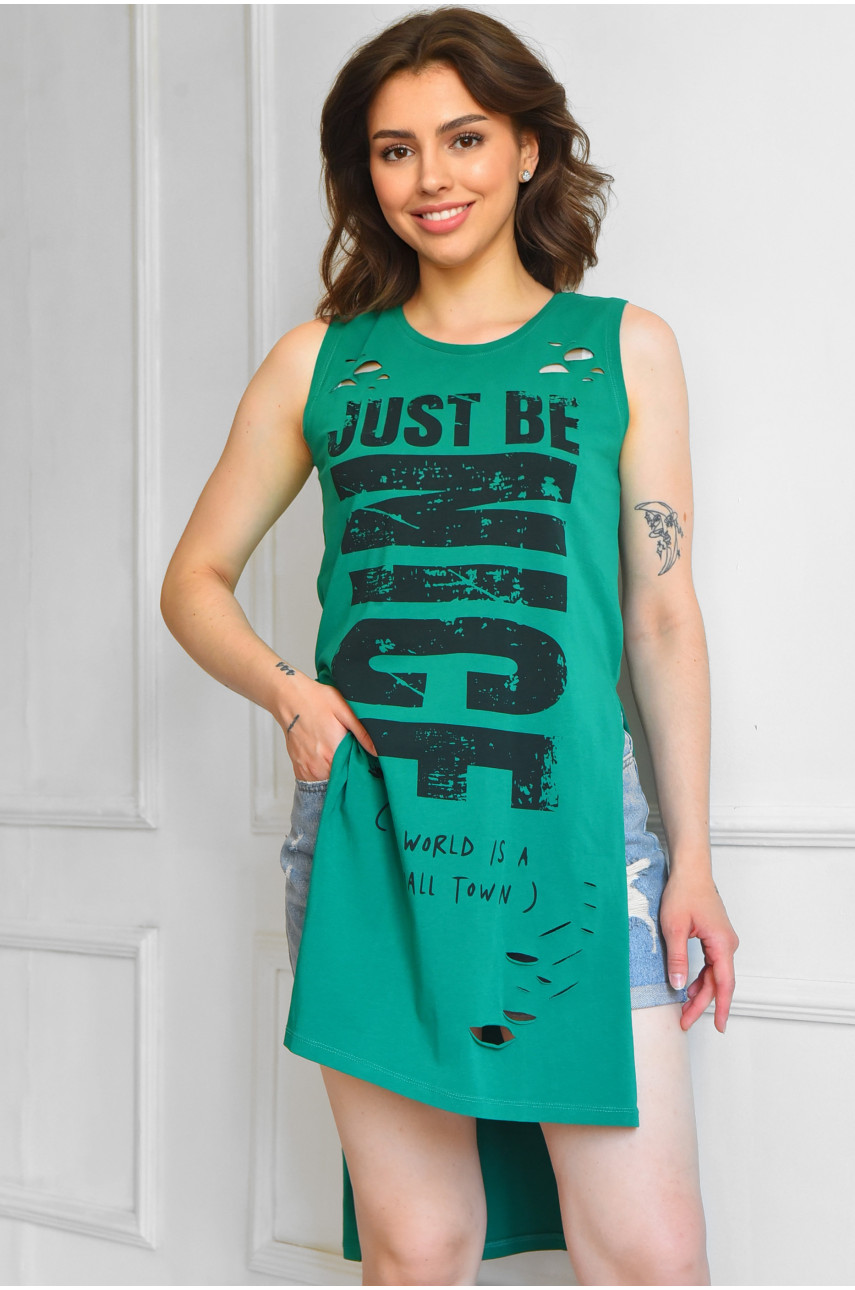 Туника женская зеленого цвета 0555 183479