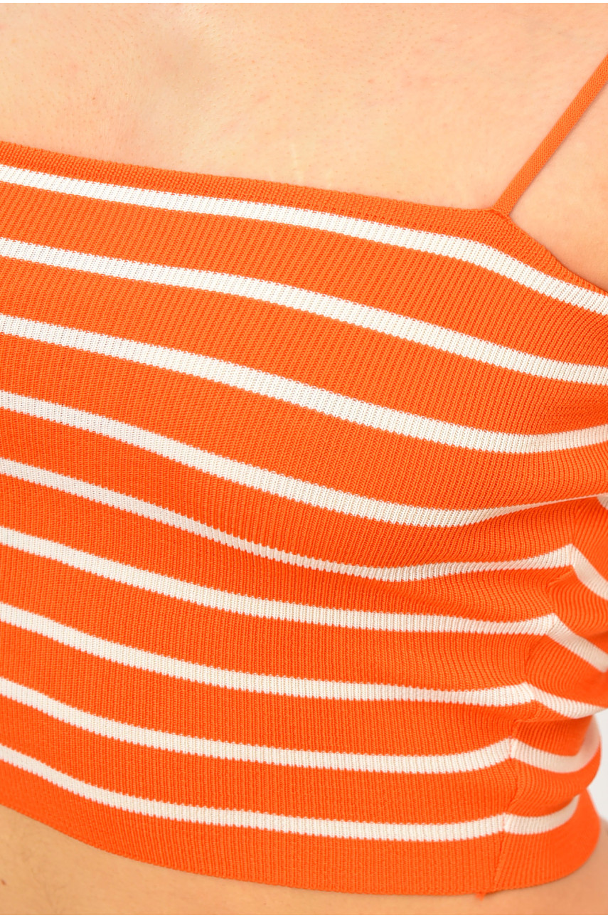 Майка-топ жіноча помаранчевого кольору 183508