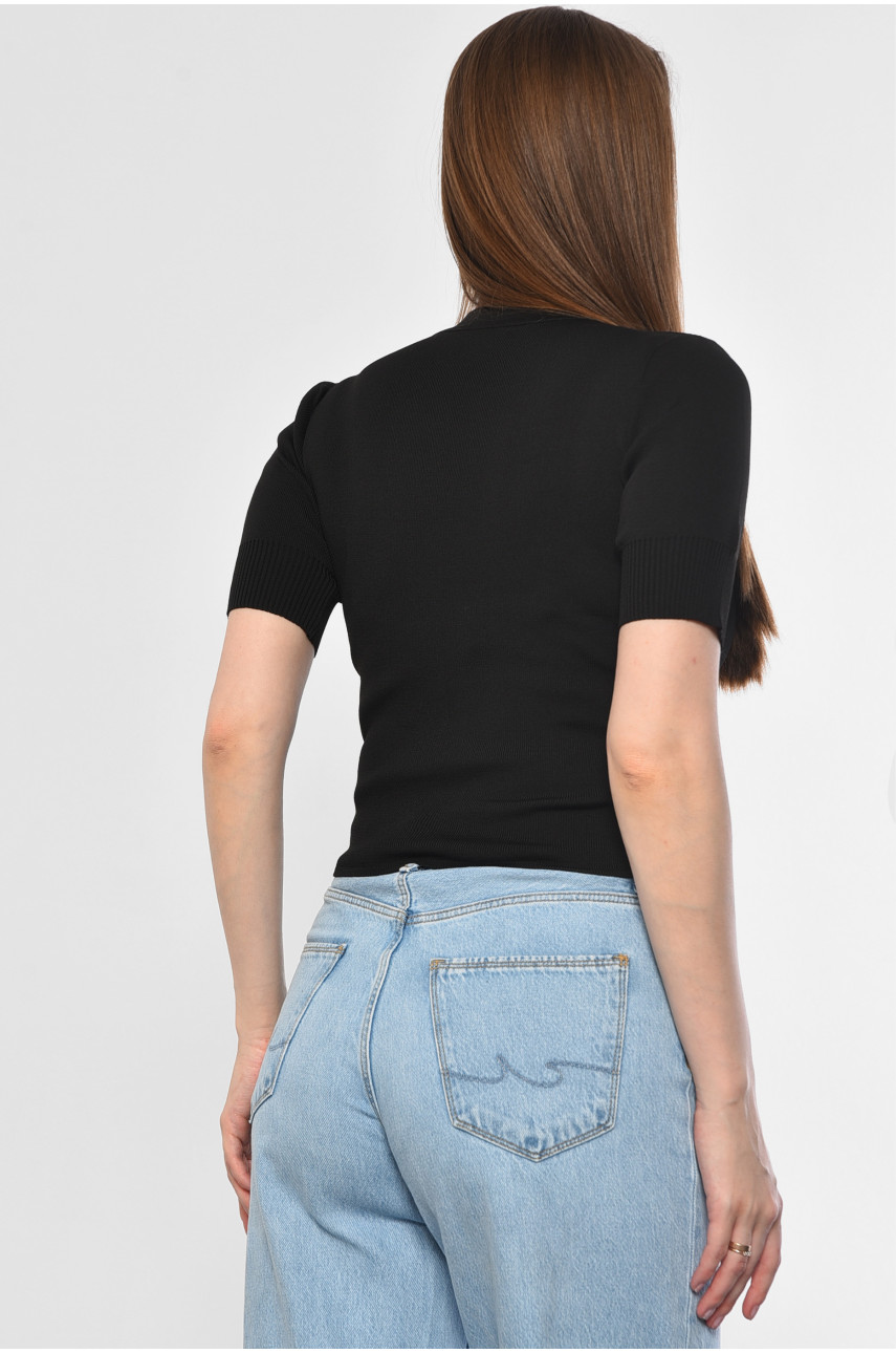 Футболка женская черного цвета 183513 Футболка женская черного цвета 183513