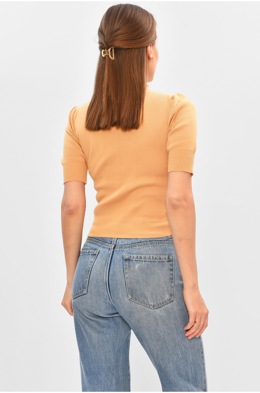 Жіноча футболка бежевого кольору 183519