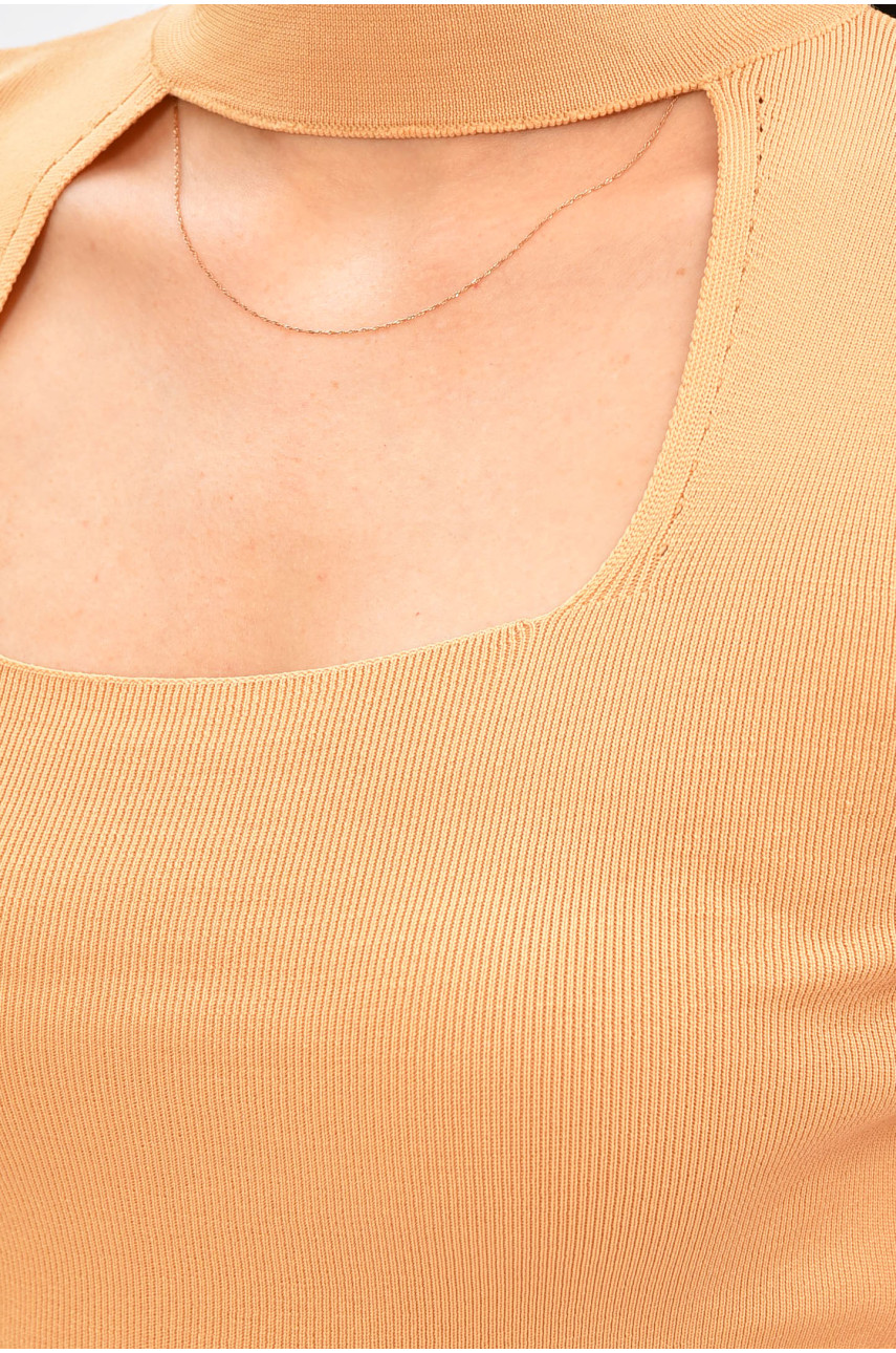 Жіноча футболка бежевого кольору 183519