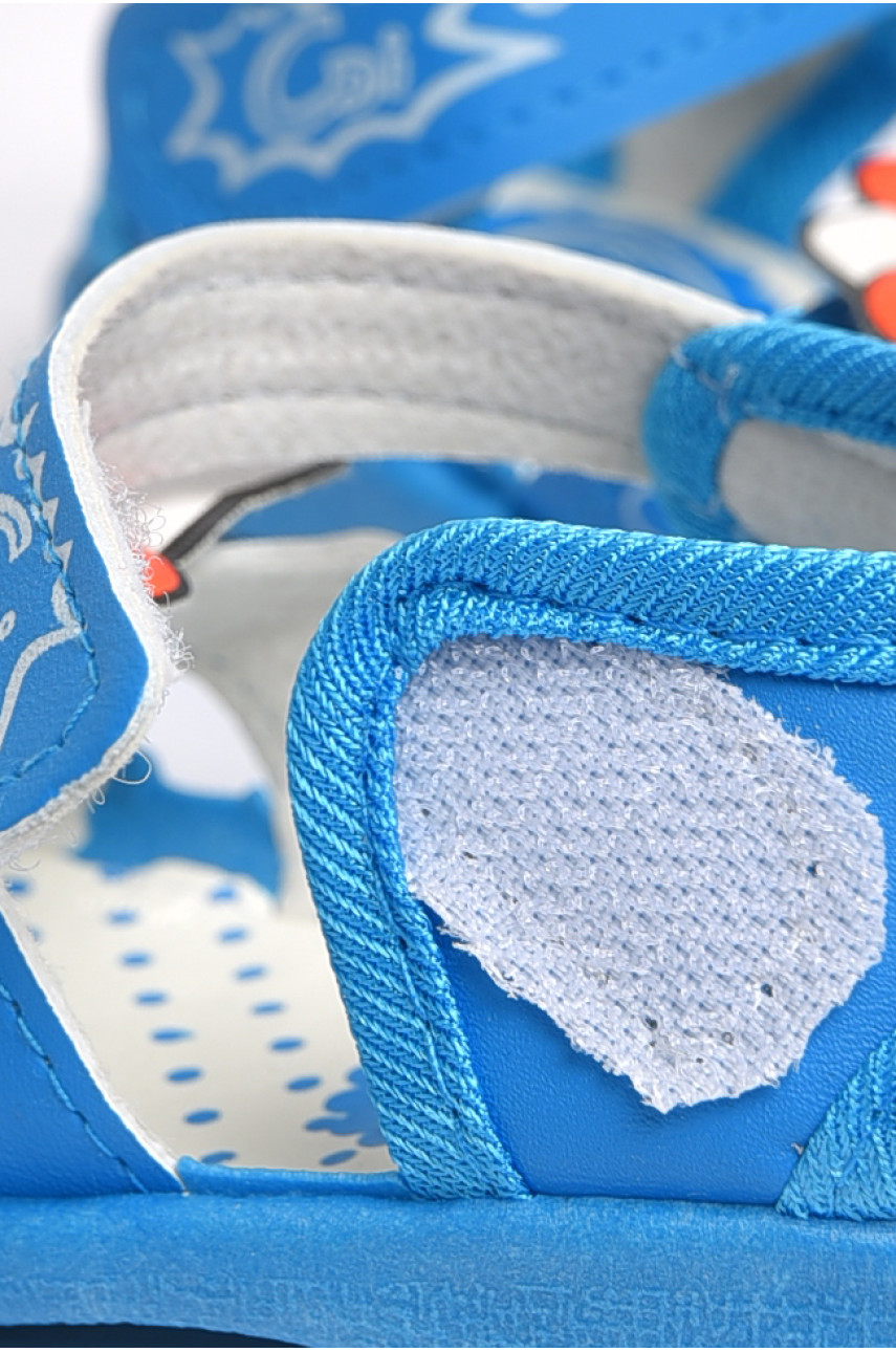 Босоніжки дитячі для дівчинки синього кольору а55 183549 Босоніжки дитячі для дівчинки синього кольору а55 183549