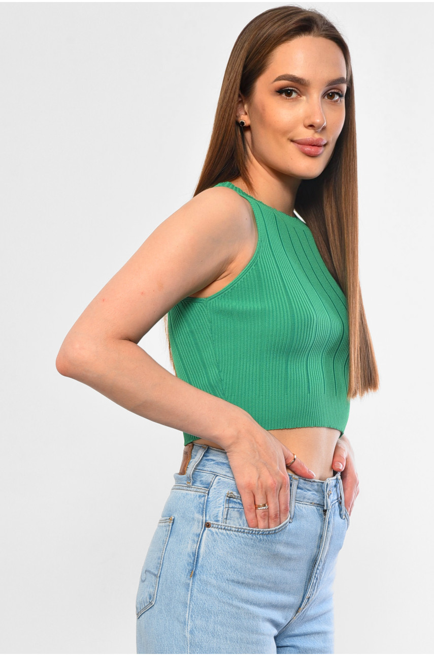 Майка-топ женская зеленого цвета 0224 183584